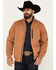 Image #1 - RANK 45® Men's Coolville Softshell Bomber Jacket , Lt Brown, hi-res