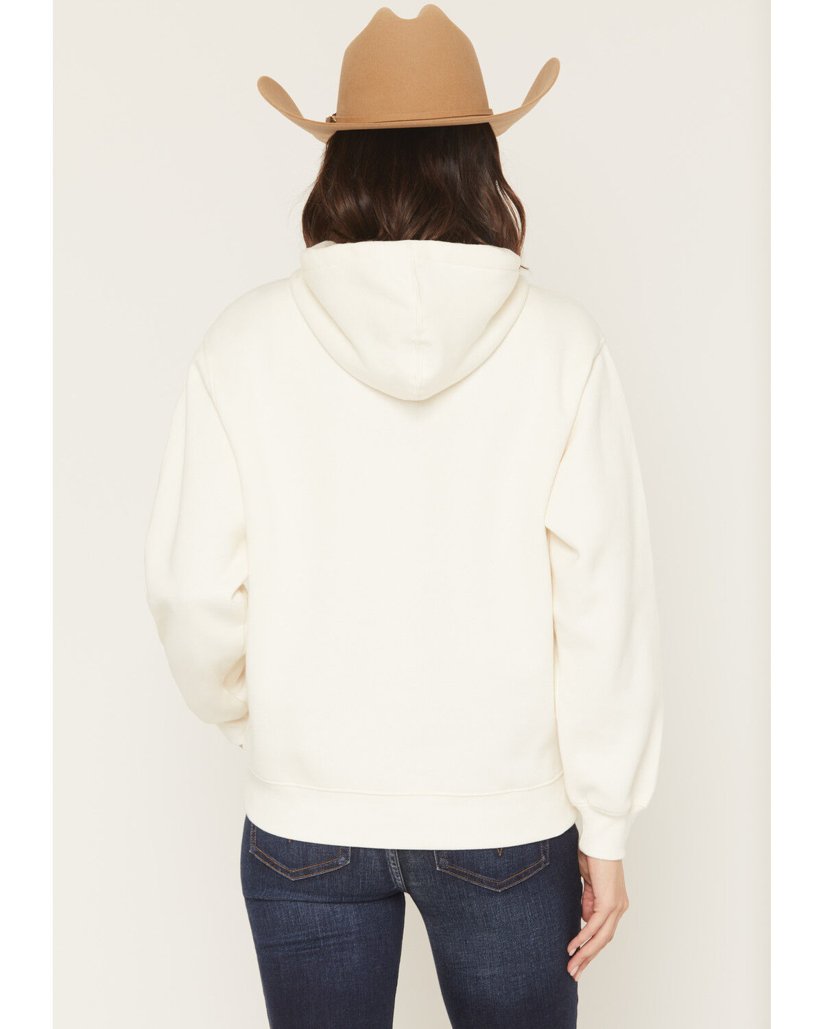 Image #4 - Wrangler Retro Women's Iridescent Logo Hoodie, White, hi-res