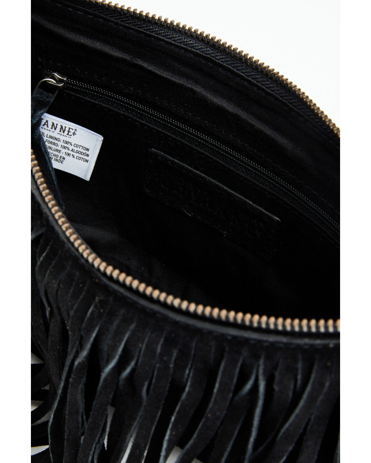 Image #4 - Shyanne Women's Maren Suede Fringe Shoulder Bag, Black, hi-res