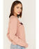 Image #2 - Wrangler Retro Women's Embroidered Logo Sweatshirt, Blush, hi-res