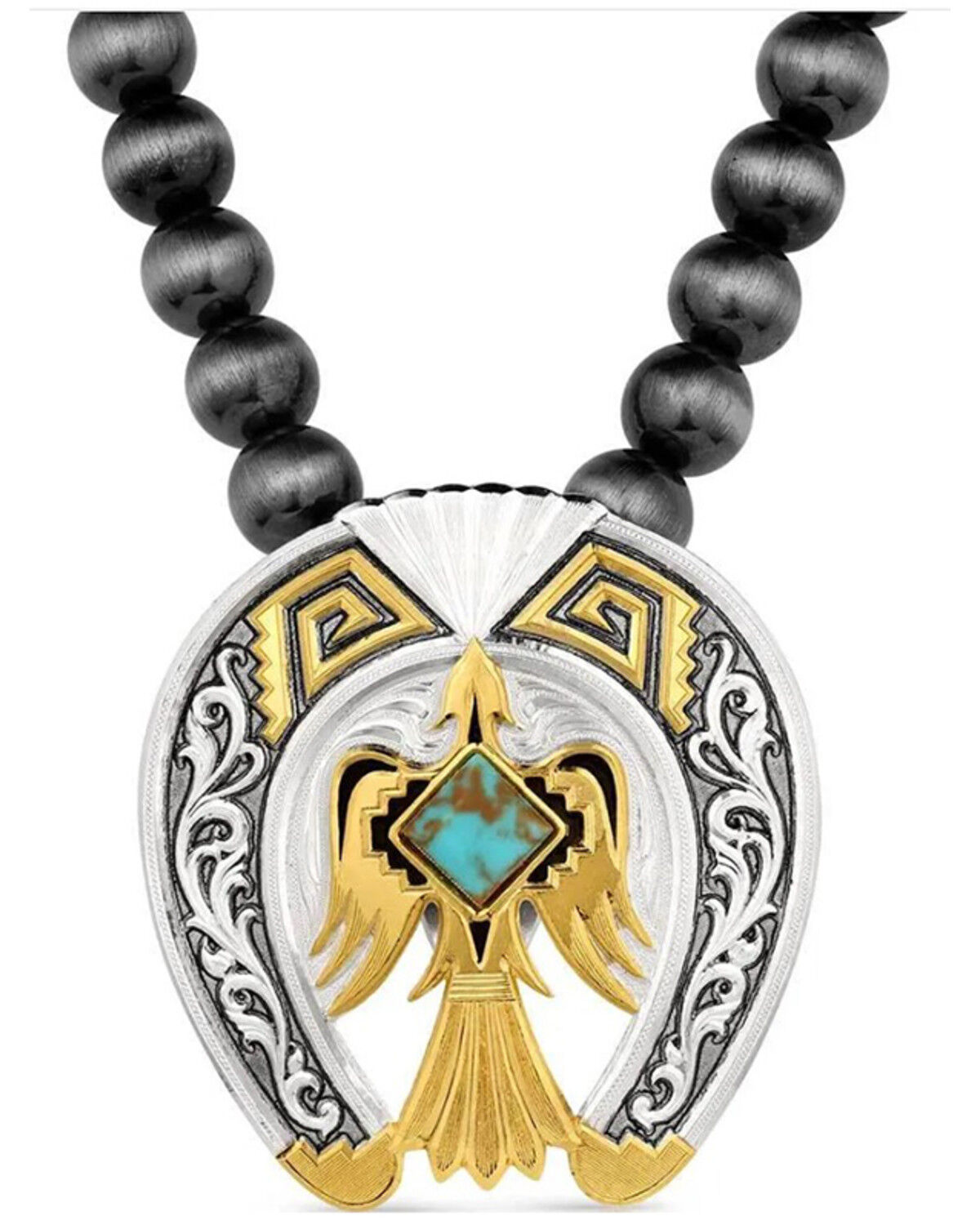 Montana Silversmiths Women's Rise Above Beaded Pendant Necklace, Multi, hi-res