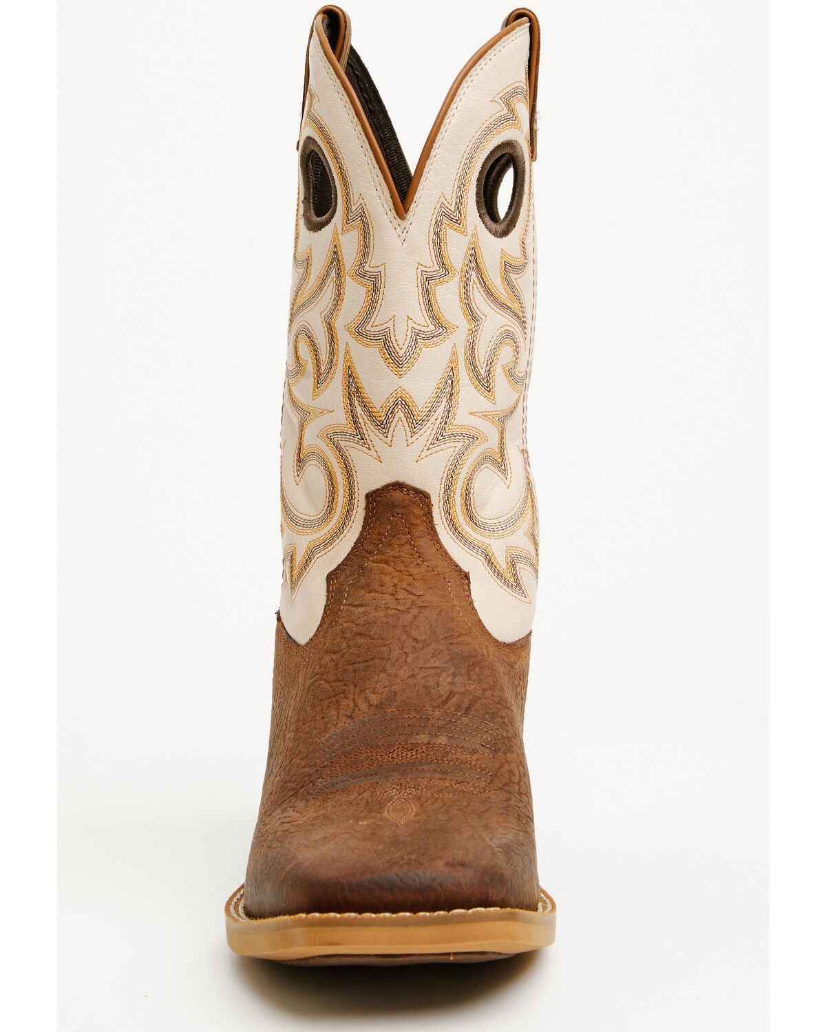 Image #4 - Durango Men's Shyloh Performance Western Boots - Broad Square Toe, Brown, hi-res