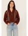 Image #1 - Cleo + Wolf Women's Collette Striped Print Long Sleeve Sweater , Brandy Brown, hi-res