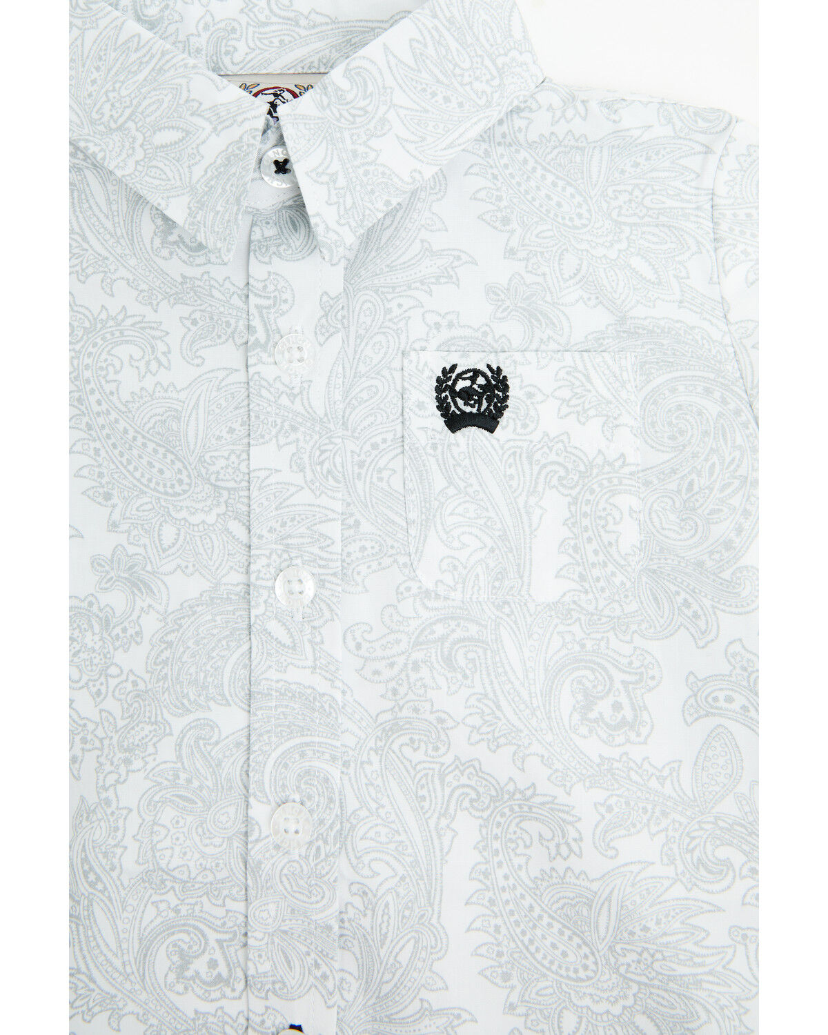 Image #2 - Cinch Infant Boys' Paisley Print Long Sleeve Button-Down Western Shirt, , hi-res