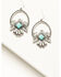 Image #1 - Cowgirl Confetti Women's Silver & Turquoise Thunderbird Just Fly Earrings, Silver, hi-res