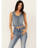 Image #1 - Idyllwind Women's Medium Wash Embellished Stretch Denim Vest , Medium Wash, hi-res