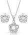 Image #2 - Montana Silversmiths Women's Starlight Flower Jewelry Set, Silver, hi-res