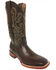 Image #1 - Ferrini Men's Genuine French Calf Western Boots - Broad Square Toe, Chocolate, hi-res