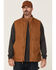 Image #1 - Hawx Men's Rust Copper Browder Weathered Duck Zip-Front Insulated Work Vest , Rust Copper, hi-res