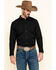 Image #1 - Gibson Men's Long Sleeve Snap Western Shirt - Big, Black, hi-res