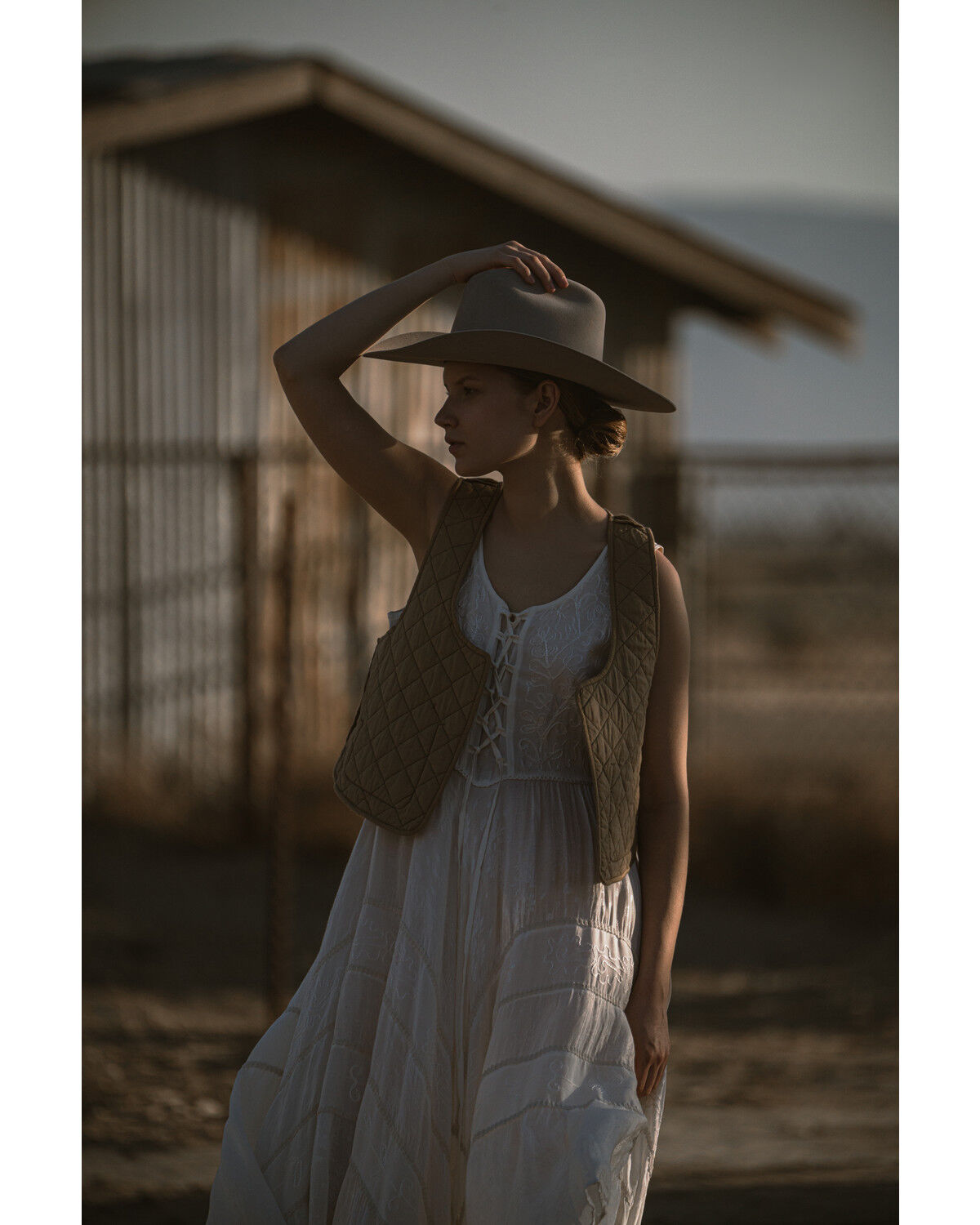 Image #1 - Scully Women's Lace-Up Jacquard Midi Dress, Ivory, hi-res