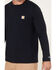 Image #3 - Carhartt Men's Force Relaxed Midweight Long Sleeve Pocket T-Shirt , Navy, hi-res