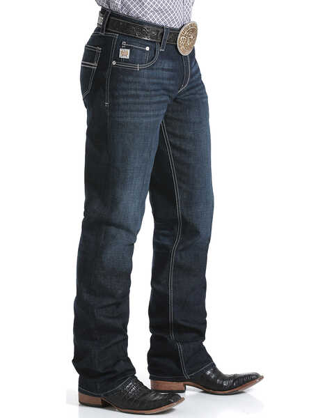 Image #2 - Cinch Men's Carter Relaxed Dark Wash Jeans, Indigo, hi-res