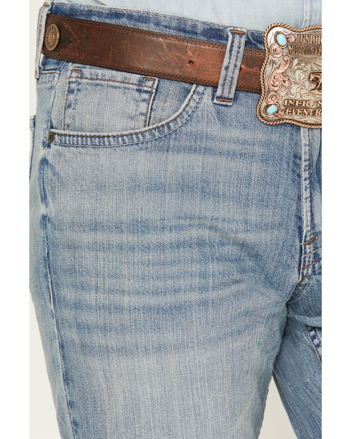 Image #2 - Cody James Men's Bronco Wash Yukon Relaxed Straight Stretch Denim Jeans, Medium Wash, hi-res