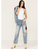 Image #1 - Ariat Women's Dominca Medium Wash Rodeo Quincy High Rise Tomboy Relaxed Straight Jeans, Medium Wash, hi-res