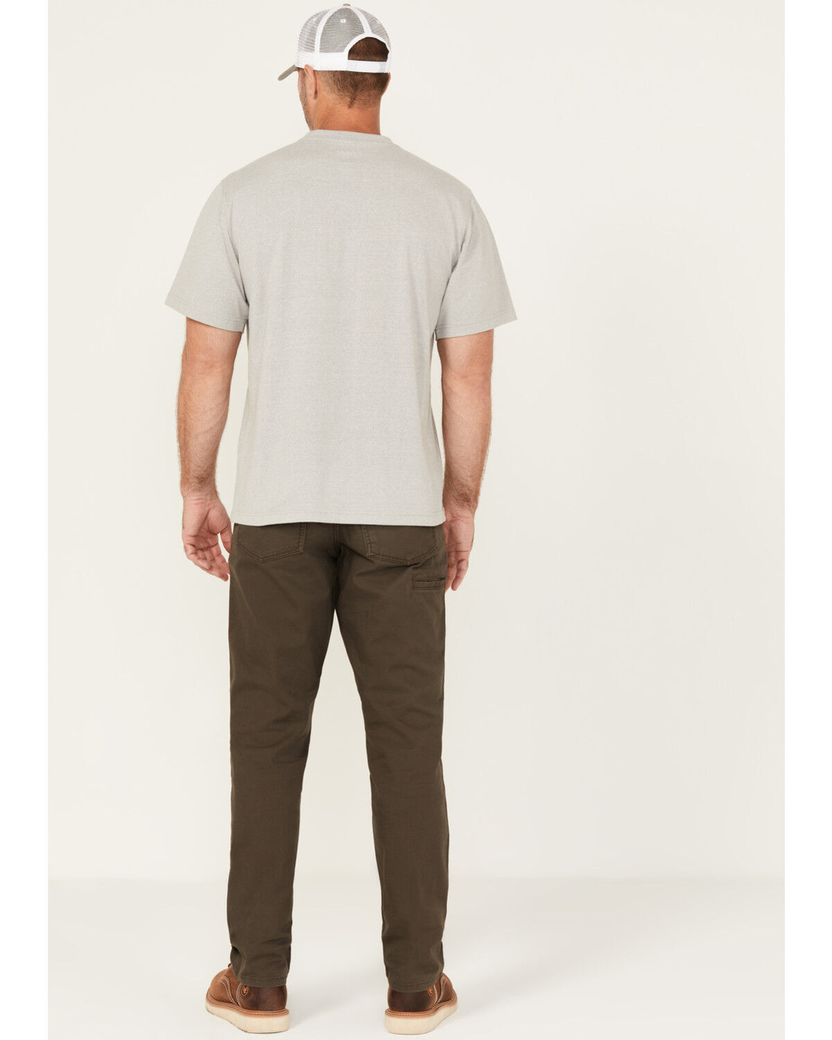 Image #3 - Carhartt Men's Rugged Flex&reg; Relaxed Straight Rigby Canvas Work Pants, Chocolate, hi-res