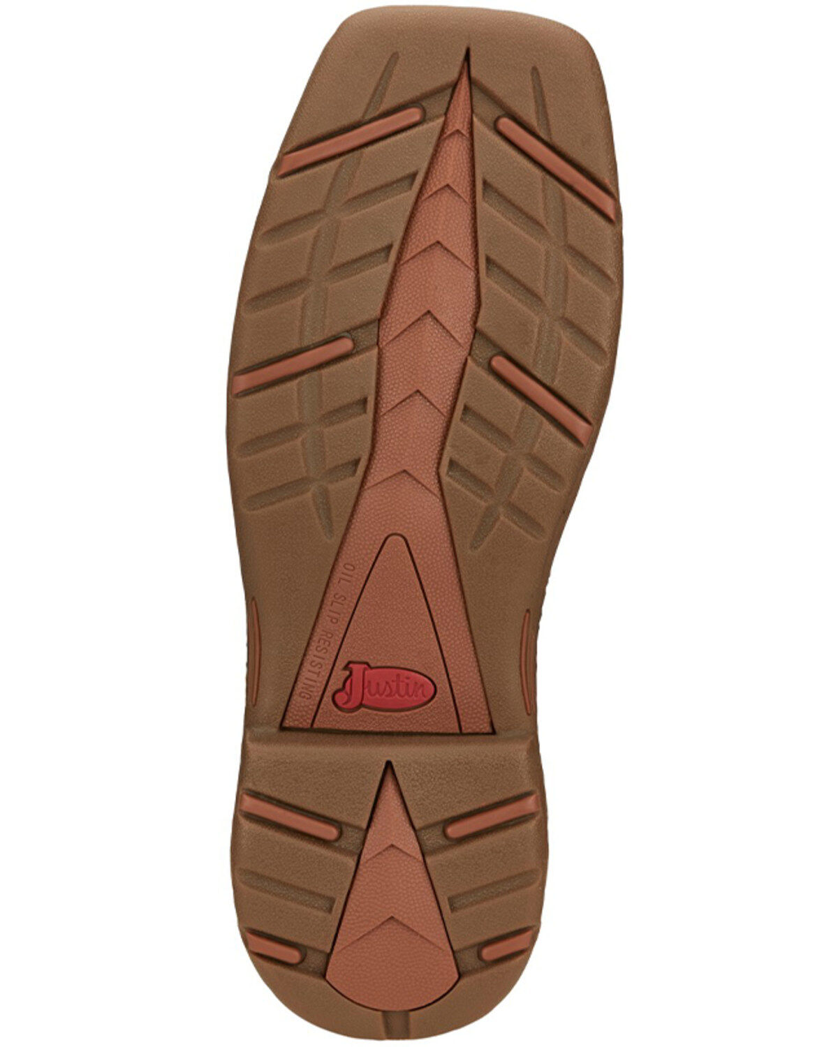 Image #7 - Justin Men's Stampede Rush Western Boots - Broad Square Toe, Tan, hi-res