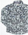 Image #2 - Cody James Toddler Boys' Showdown Paisley Print Long Sleeve Snap Western Shirt , Navy, hi-res