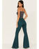 Image #3 - Shyanne Women's High Rise Super Flare Jeans, Deep Teal, hi-res