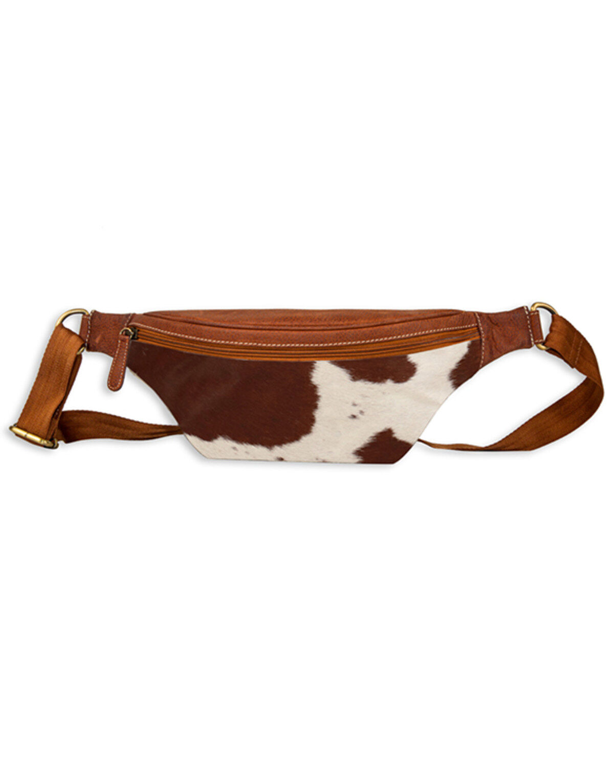 Myra Bag Women's Stratton Ridge Leather and Hair-On Bag, Brown, hi-res