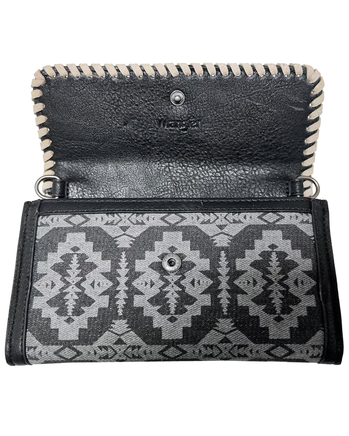 Image #3 - Wrangler Women's Southwestern Print Crossbody Bag, Black, hi-res