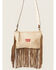 Image #1 - Keep It Gypsy Women's Coors Banquet Cowhide Fringe Maxine Crossbody Bag, Brown, hi-res