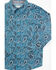 Image #2 - Cody James Toddler Boys' Lasso Paisley Print Long Sleeve Snap Western Shirt , Blue, hi-res