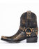 Image #3 - Idyllwind Women's Rocker Western Booties - Square Toe, Black, hi-res