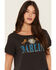 Image #2 - Idyllwind Women's Darlin' Off The Shoulder Short Sleeve Graphic Tee, Black, hi-res