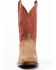 Image #4 - Lucchese Men's Gordon Western Boot - Broad Square Toe, Tan, hi-res