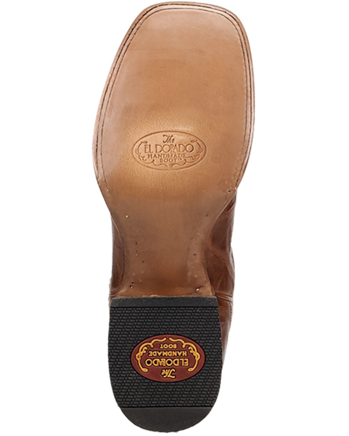 Image #7 - El Dorado Men's Crunch Western Boots - Broad Square Toe, Rust Copper, hi-res