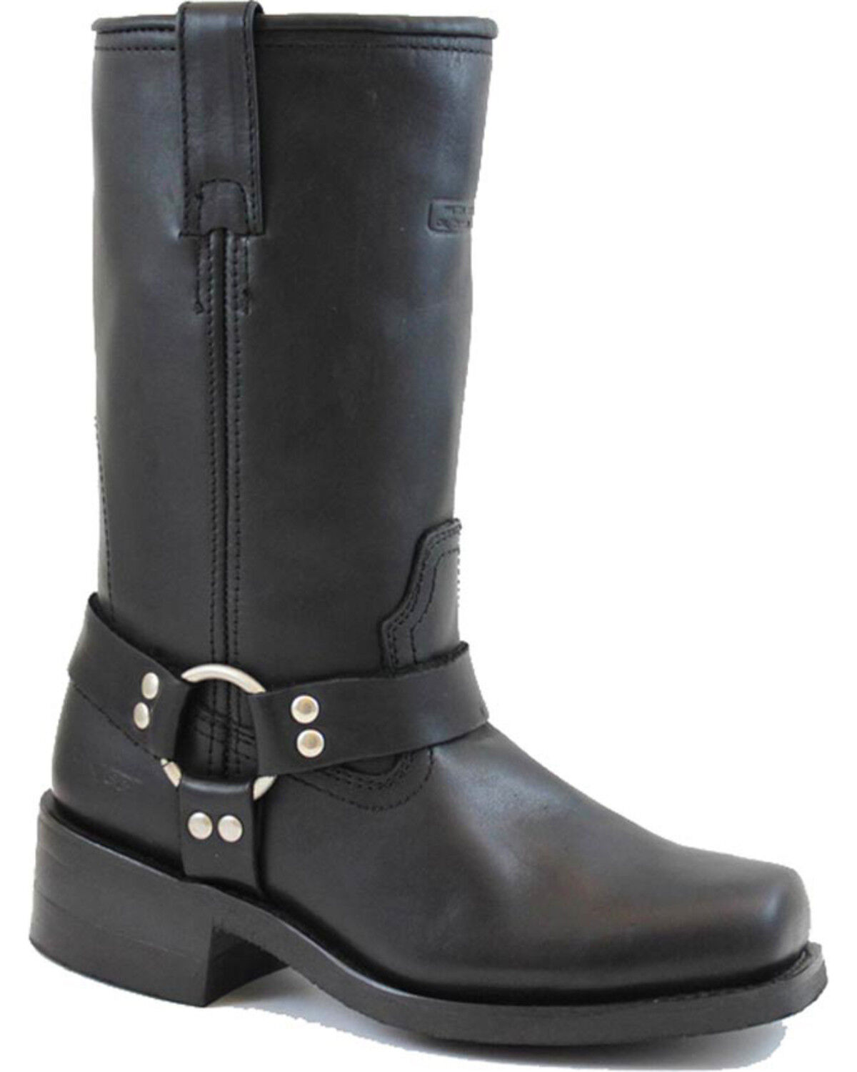 Ad Tec Men's Harness 13"Motorcycle Boots, Black, hi-res