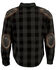 Image #2 - Milwaukee Performance Men's Aramid Checkered Plaid Biker Shirt, Dark Grey, hi-res