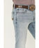 Image #2 - RANK 45&reg; Men's Bunker Wash Trigger Slim Bootcut Stretch Denim Jeans, Light Wash, hi-res
