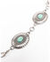 Image #3 - Shyanne Women's Turquoise Concho Link Belt, Silver, hi-res