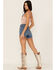 Image #3 - Lee Women's Vintage Trashed Modern High Rise Cut Off Shorts, Blue, hi-res