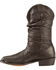 Image #3 - Dingo Men's Pigskin Slouch Western Boots, Black, hi-res