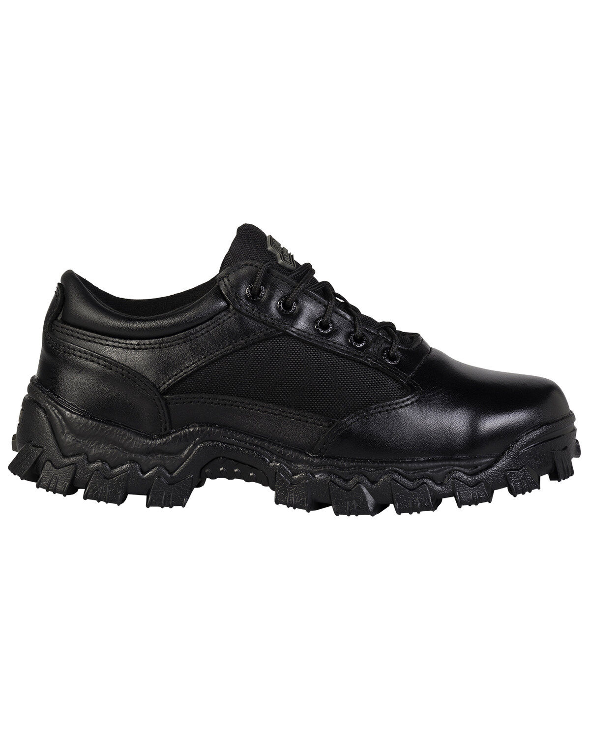 Image #2 - Rocky Men's Alpha Force Oxford Work Shoes, Black, hi-res