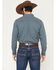 Image #4 - Cody James Men's Bourbon Geo Print Long Sleeve Button-Down Stretch Western Shirt - Big, Navy, hi-res