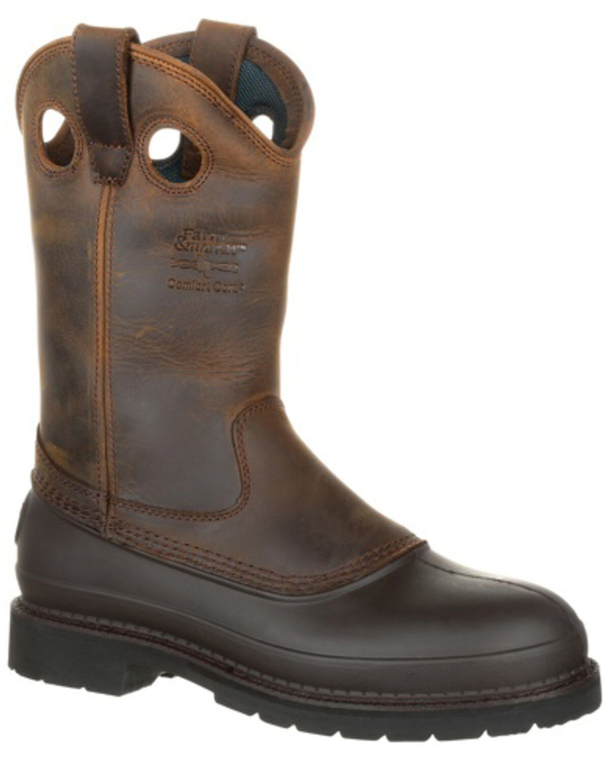 Image #1 - Georgia Men's Muddog Comfort Core Work Boots, Tan, hi-res