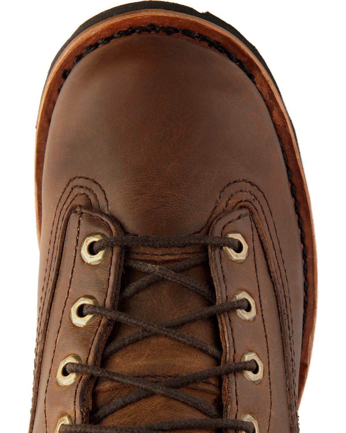 Image #6 - Chippewa Men's Lace-Up Logger Boots - Steel Toe, Bay Apache, hi-res