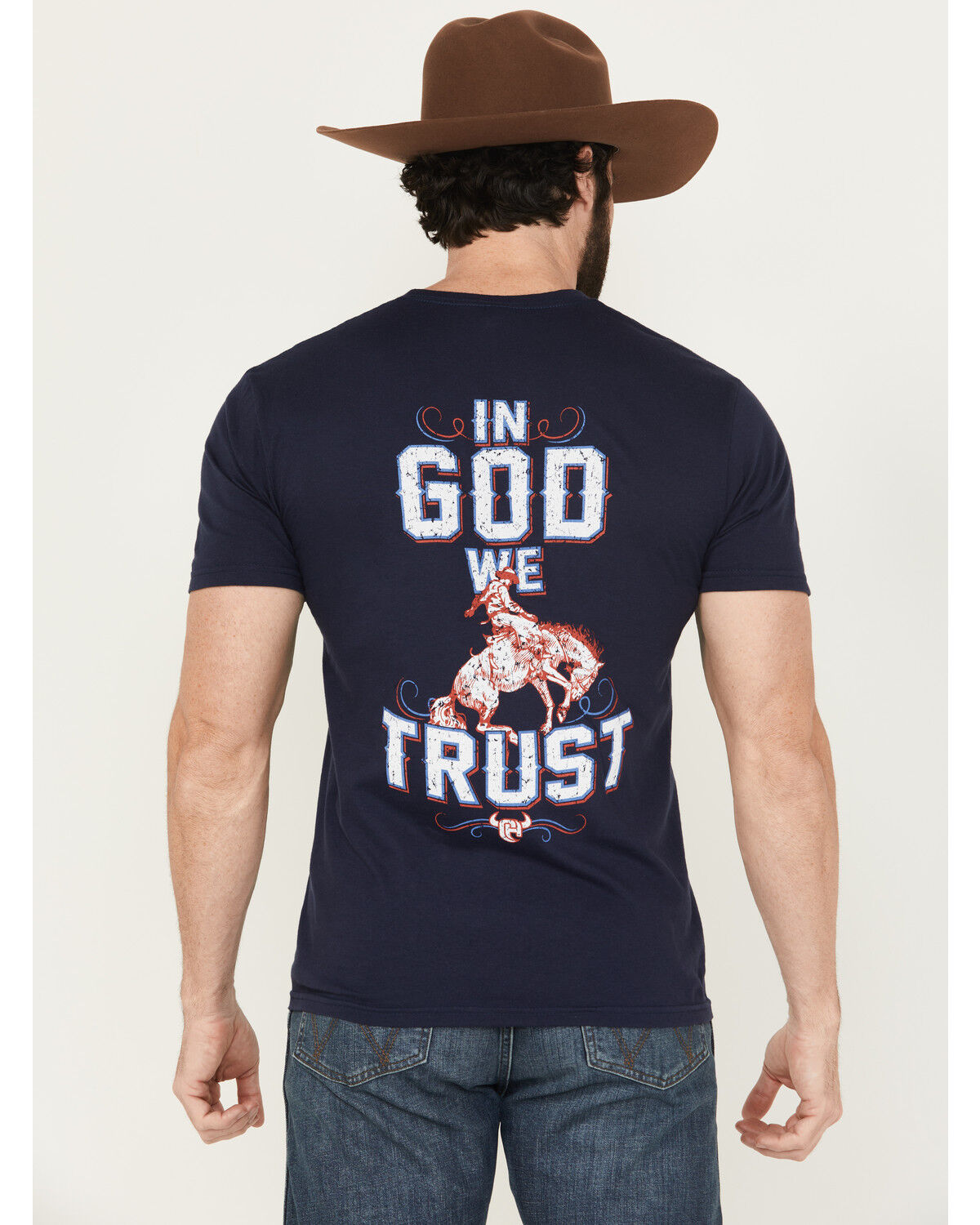 Image #1 - Cowboy Hardware Men's In God We Trust Short Sleeve Graphic T-Shirt, , hi-res