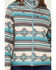 Image #3 - Cinch Women's Southwestern Print Concealed Carry Softshell Jacket, Blue, hi-res