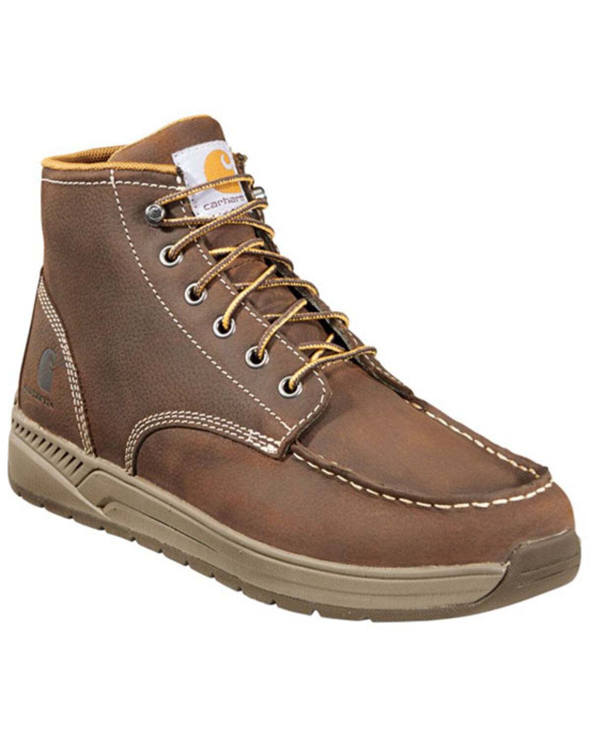 Carhartt Men's 4" Lightweight Wedge Boots - Moc Toe, Chocolate, hi-res