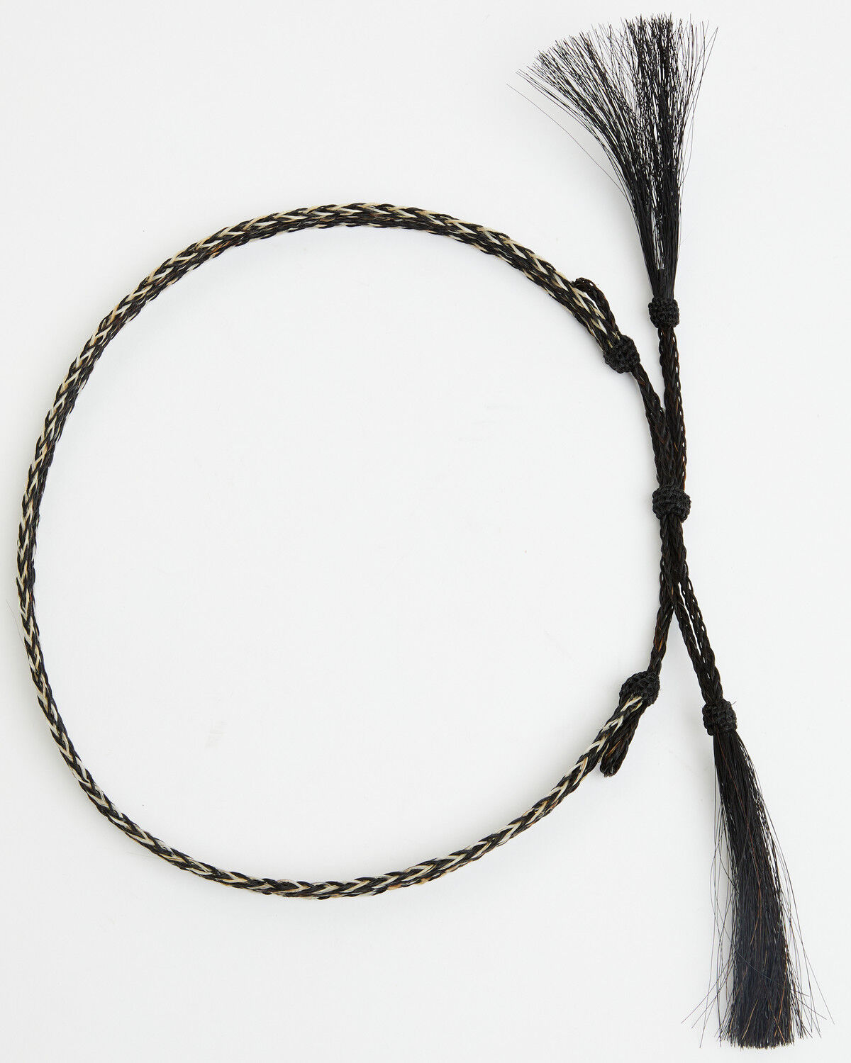 Image #3 - Colorado Horsehair Double Tassel Horsehair Hatband, Natural, hi-res