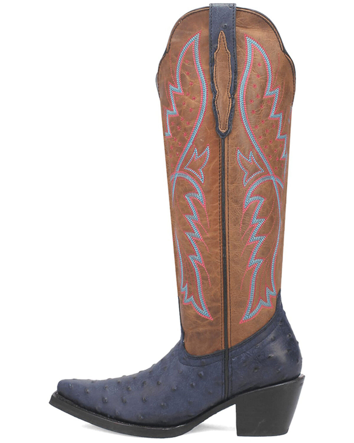 Image #3 - Dingo Women's Selene Tall Western Boots - Snip Toe, Blue, hi-res
