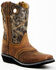 Image #1 - Smoky Mountain Women's Pawnee Camo Western Boots - Square Toe, Brown, hi-res