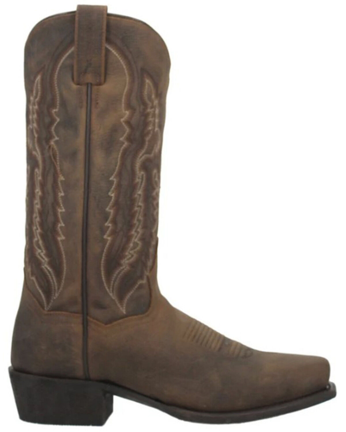 Image #2 - Dan Post Men's Earp Distressed Western Boots, Bay Apache, hi-res