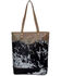 Image #1 - Myra Bag Women's Sooty Specks Canvas & Hair-On Tote, Black, hi-res