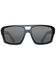 Image #2 - Hobie Men's El Matador Black & Gray Satin Frame Polarized Sunglasses, Black, hi-res